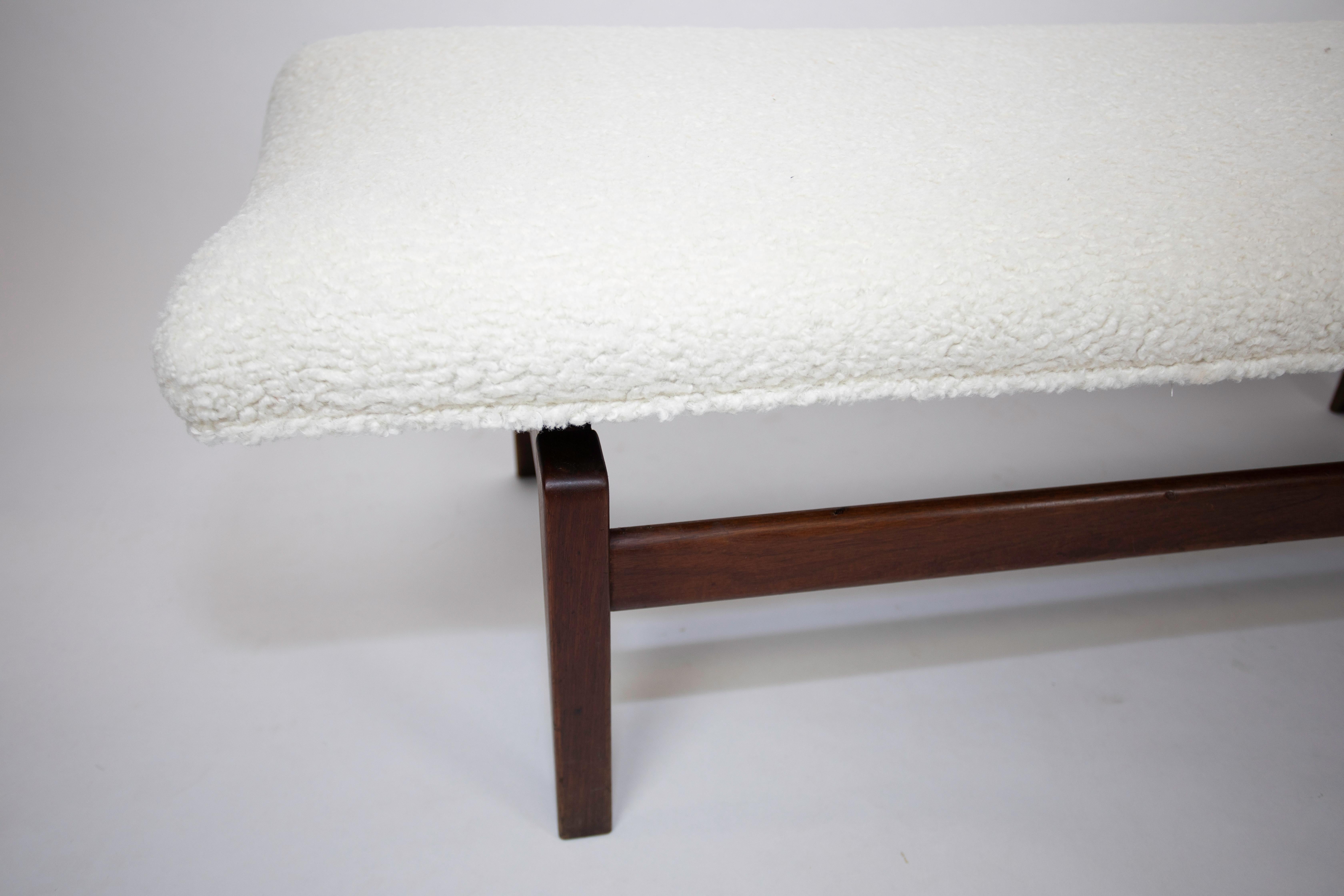 Walnut Jens Risom Floating Bench Model T621 For Sale