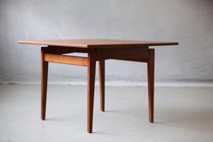 Jens Risom Floating Square Walnut Coffee Table