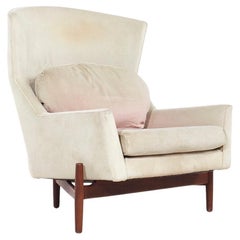 Jens Risom para Jens Risom Design Silla grande de nogal de mediados de siglo