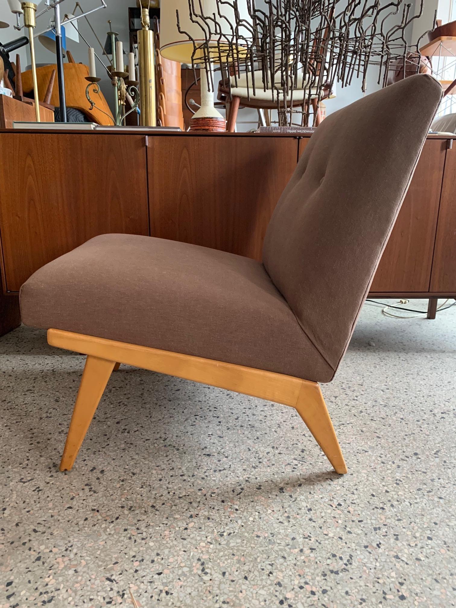 Mid-Century Modern Jens Risom for Knoll Early Slipper Chairs