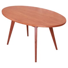 Jens Risom for Knoll Mid-Century Modern Walnut Dining or Game Table, Refinished