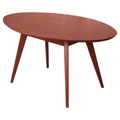 Jens Risom for Knoll Mid-Century Modern Walnut Dining or Game Table, Refinished