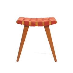 Jens Risom for Knoll Mid Century Strap Stool Ottoman (tabouret à sangle)