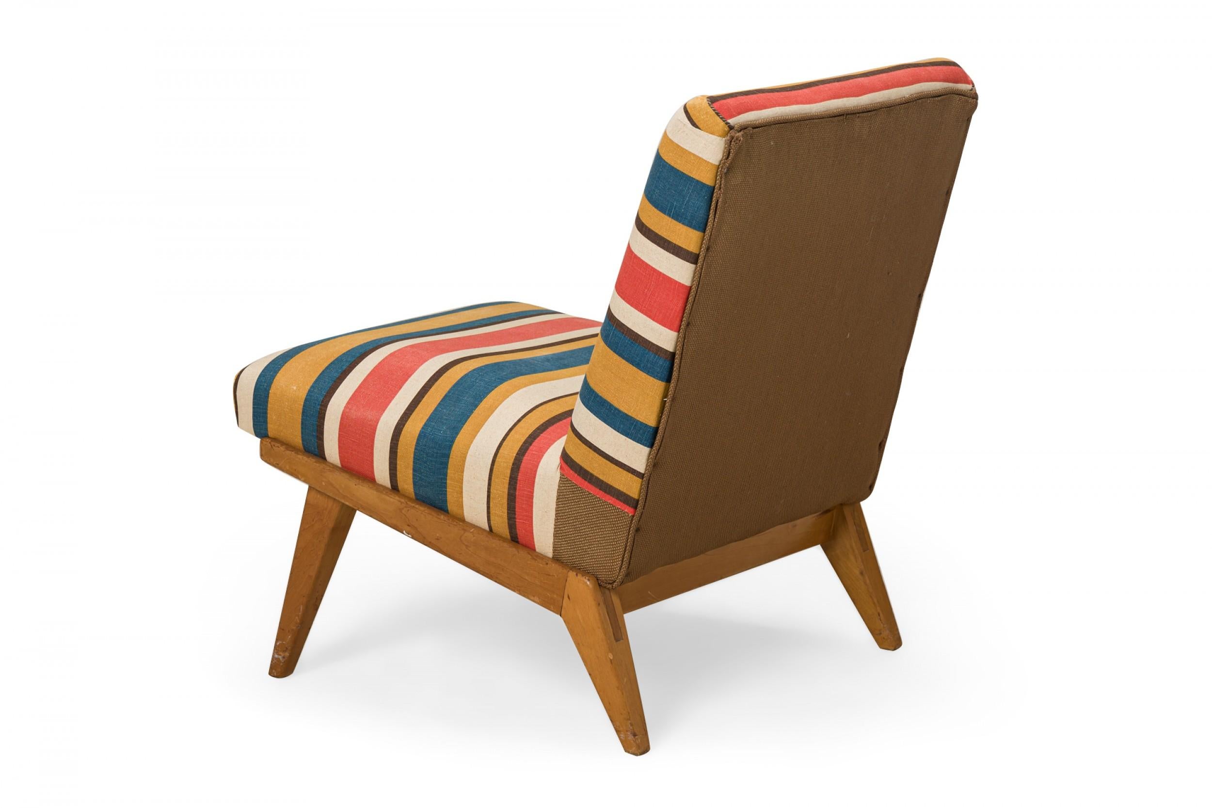 striped upholstered dining chairs