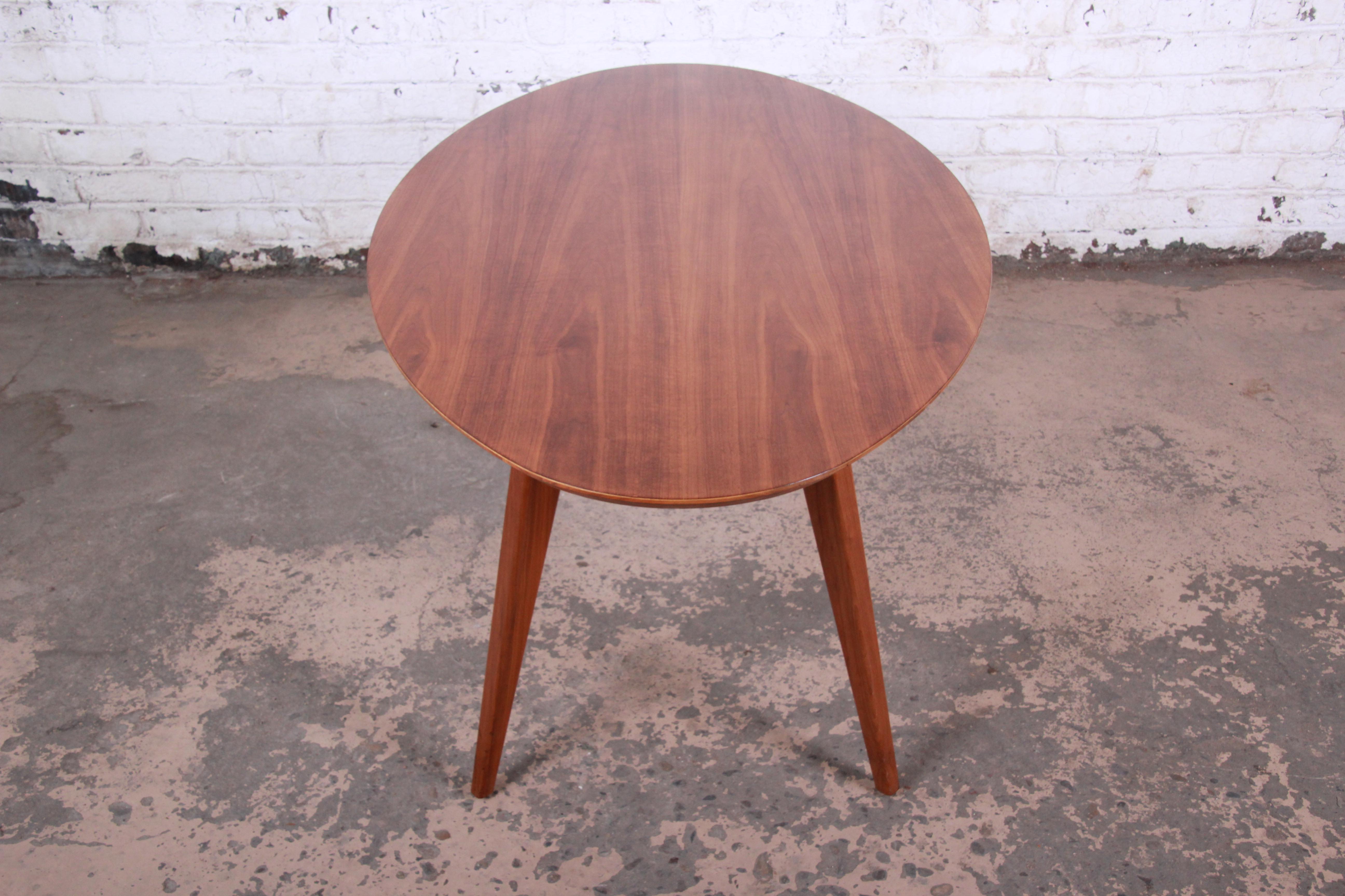 Jens Risom for Knoll Walnut Elliptical Dining or Game Table 1