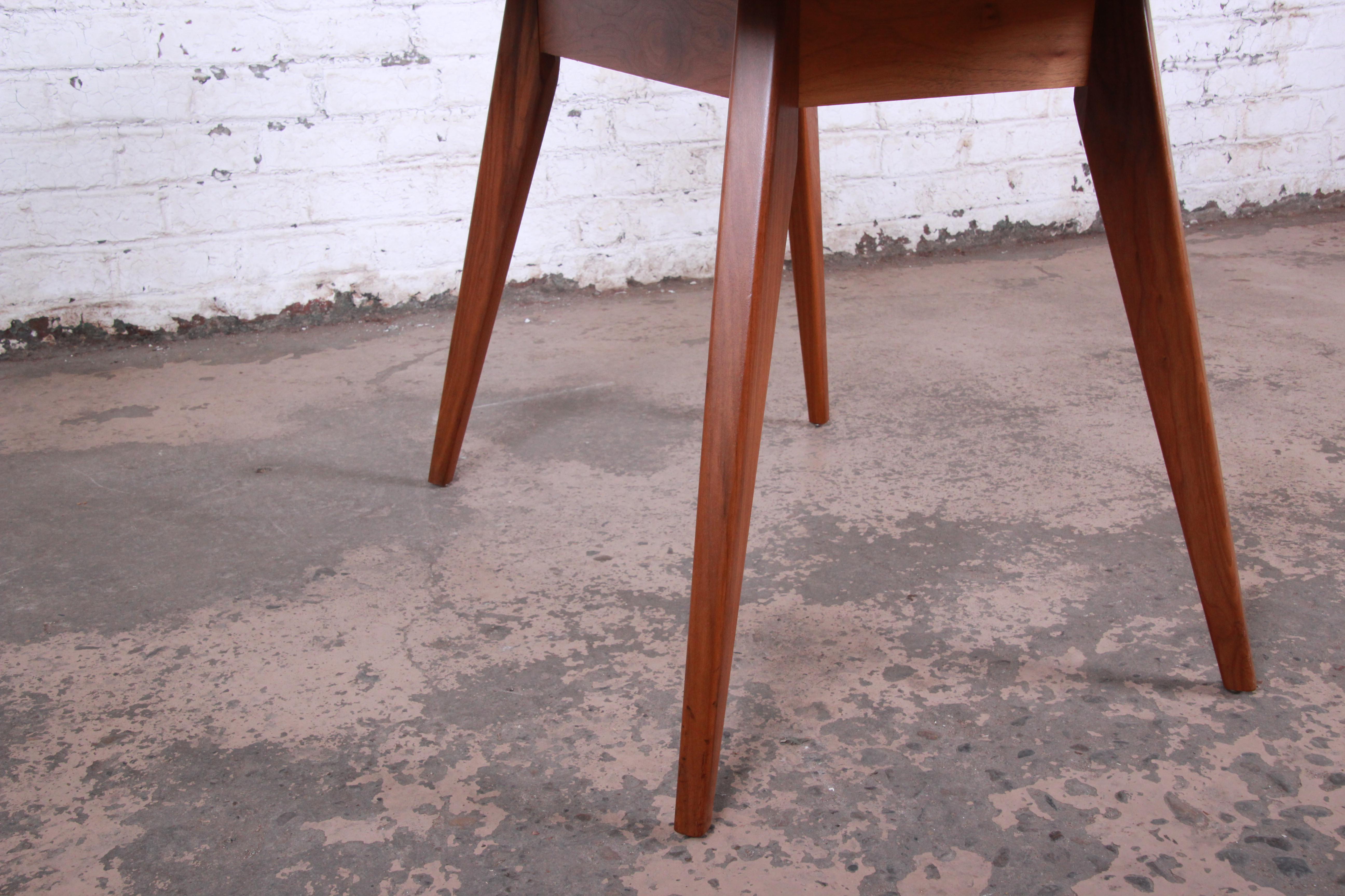 Jens Risom for Knoll Walnut Elliptical Dining or Game Table 3
