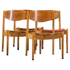 Jens Risom General Purpose Mid Century Walnut Dining Chair - Set of 4