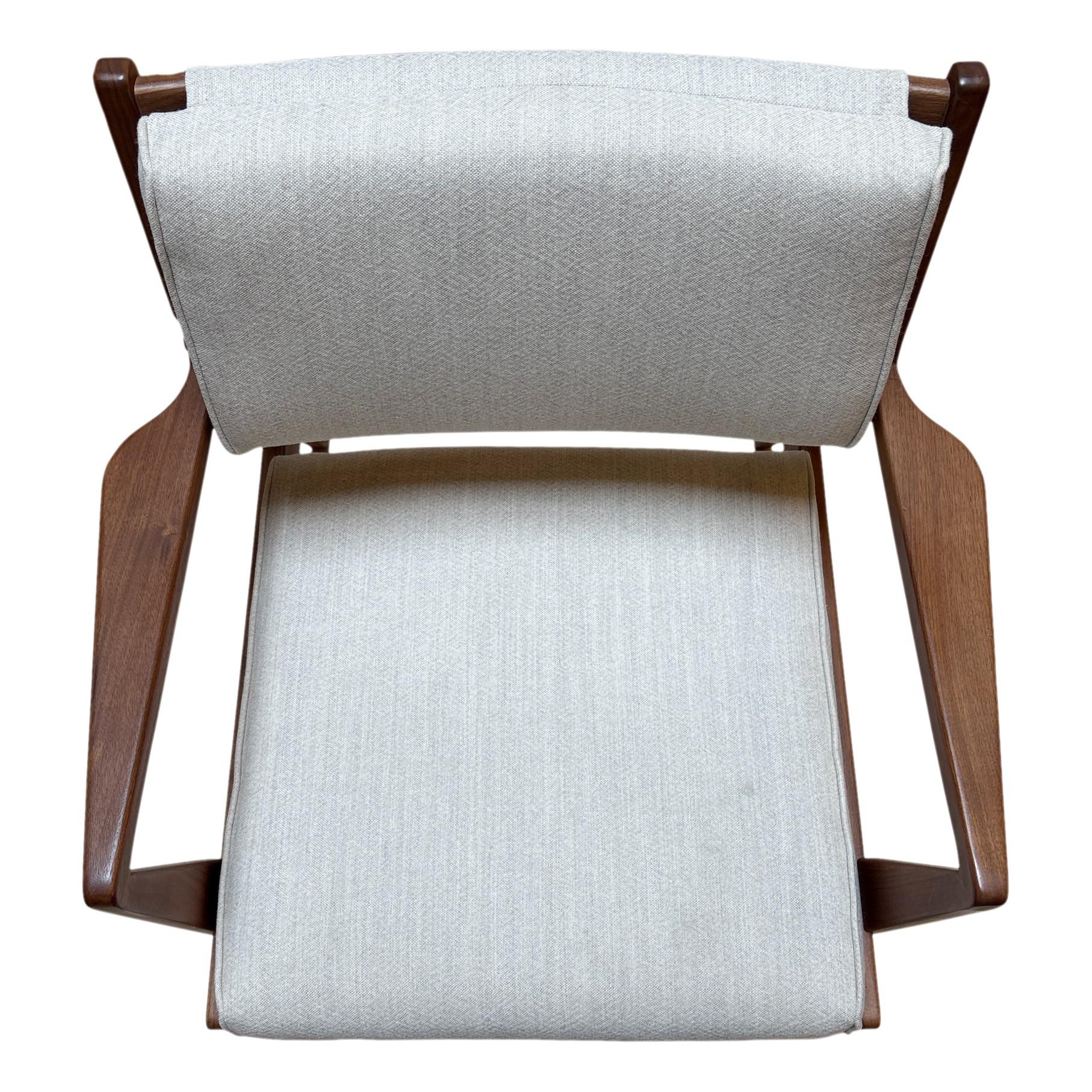 Américain Chaise longue en noyer 