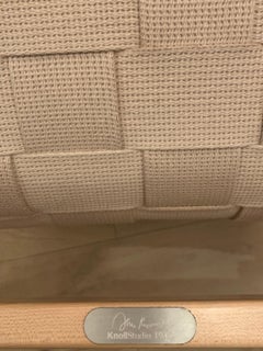 Jens Risom Knoll Studio - Risom Maple Lounge Chair With Flax Webbing