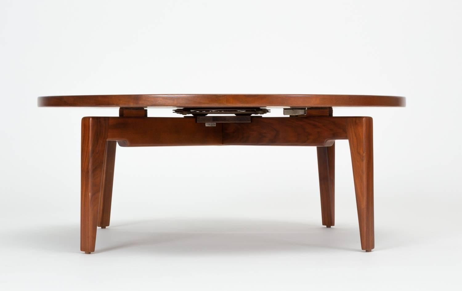 Mid-Century Modern Jens Risom Lazy Susan Coffee Table