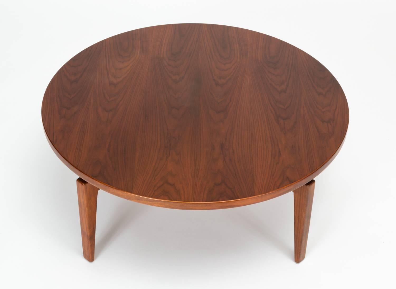 American Jens Risom Lazy Susan Coffee Table