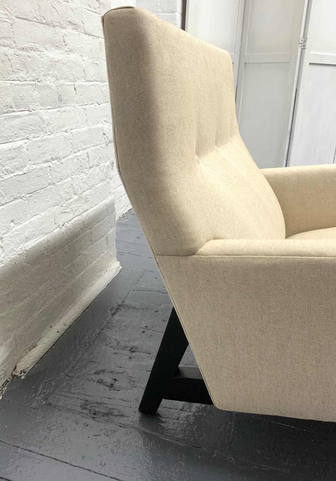 Jens Risom Lounge Chair In Good Condition For Sale In New York, NY