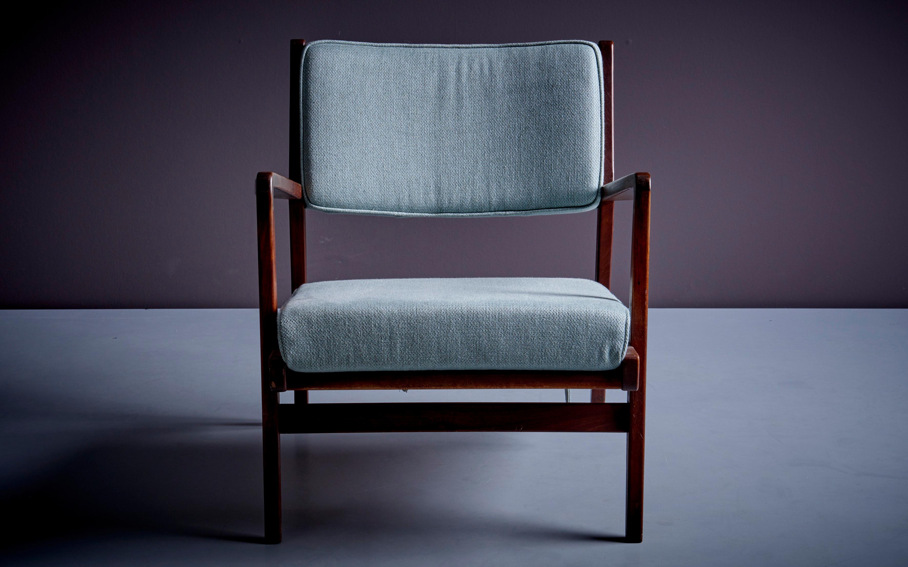 American Jens Risom Lounge Chair U-430 for Risom Inc., USA, 1950s For Sale