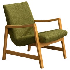 Jens Risom, Sedia da salotto, Wood, Fabrice, USA, anni '50