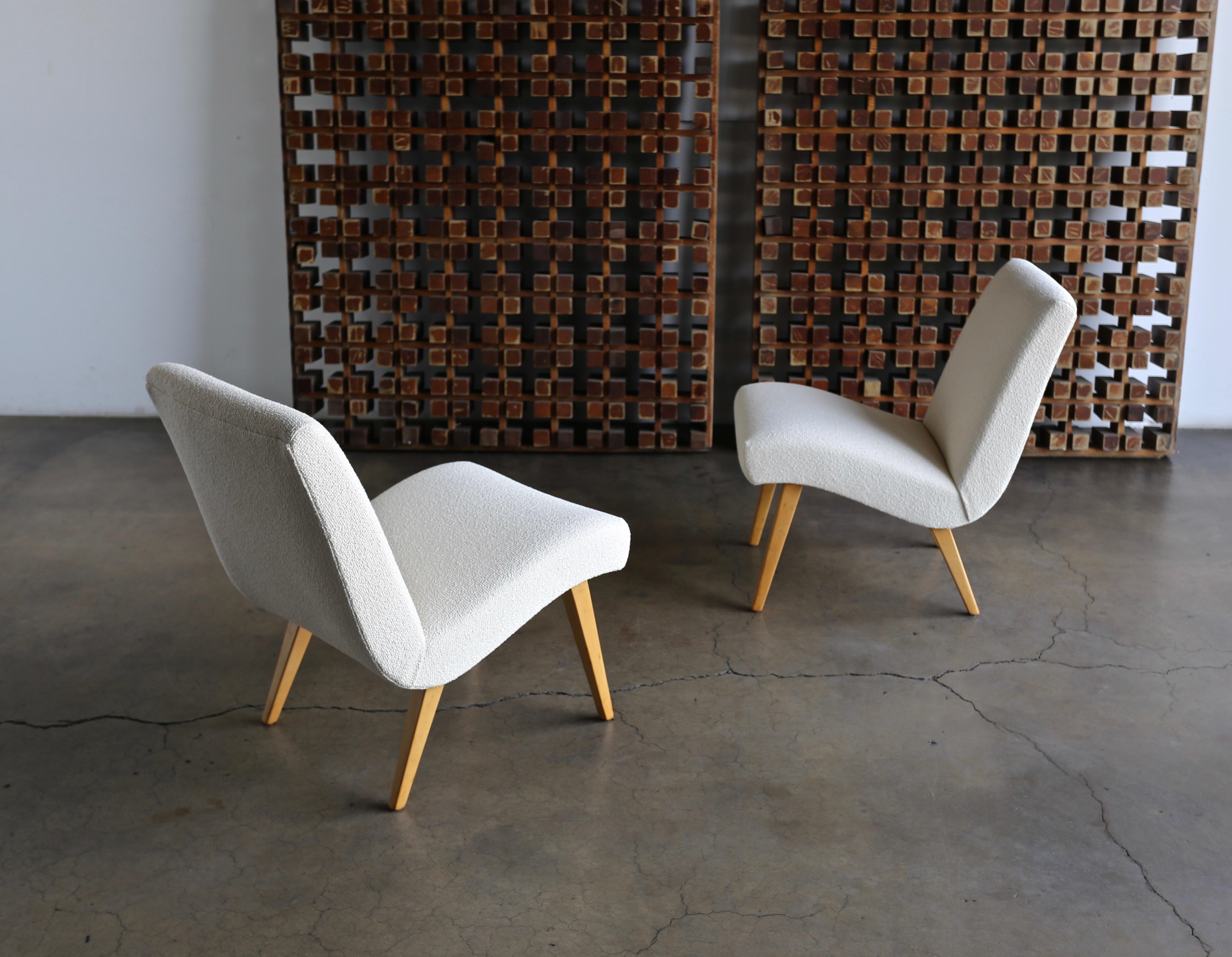 Jens Risom Lounge Chairs for Knoll, circa 1950 2