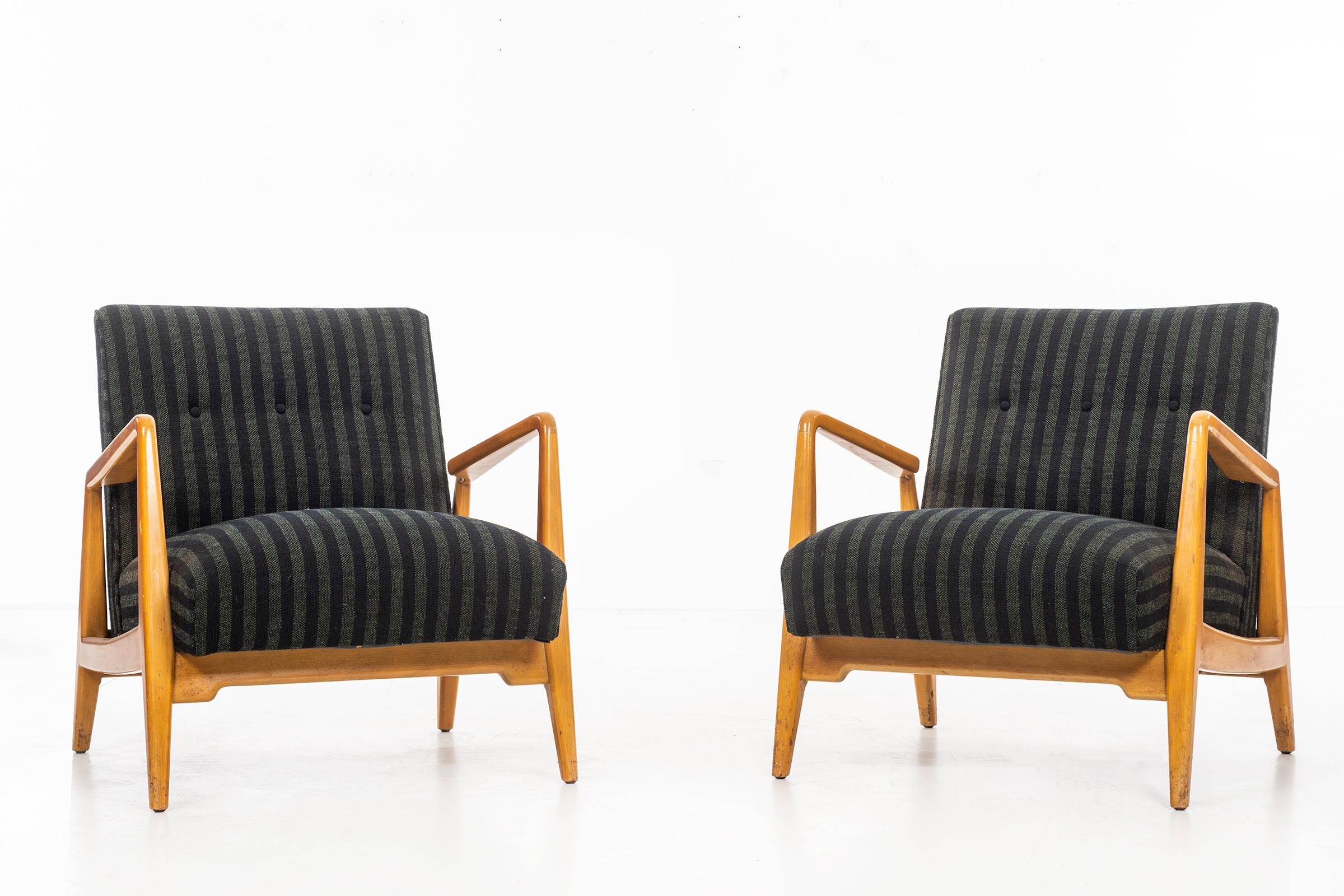 Mid-Century Modern Jens Risom Lounge Chairs