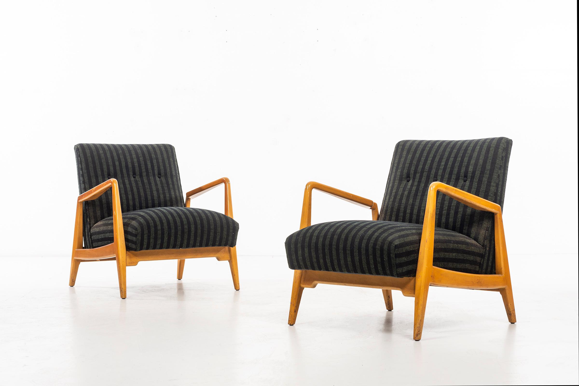 Mid-20th Century Jens Risom Lounge Chairs