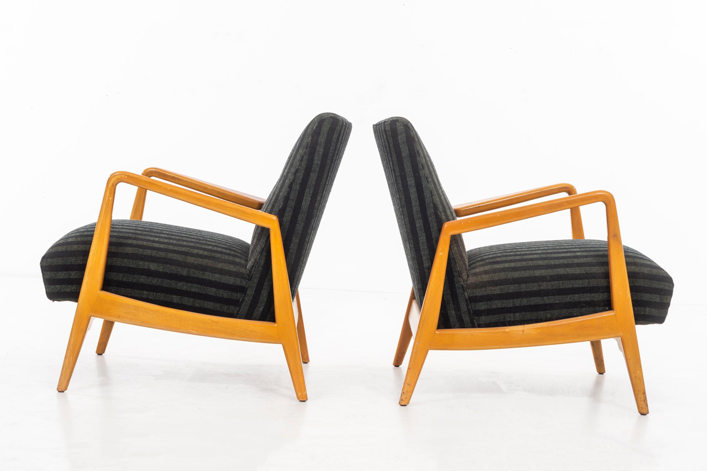 Upholstery Jens Risom Lounge Chairs