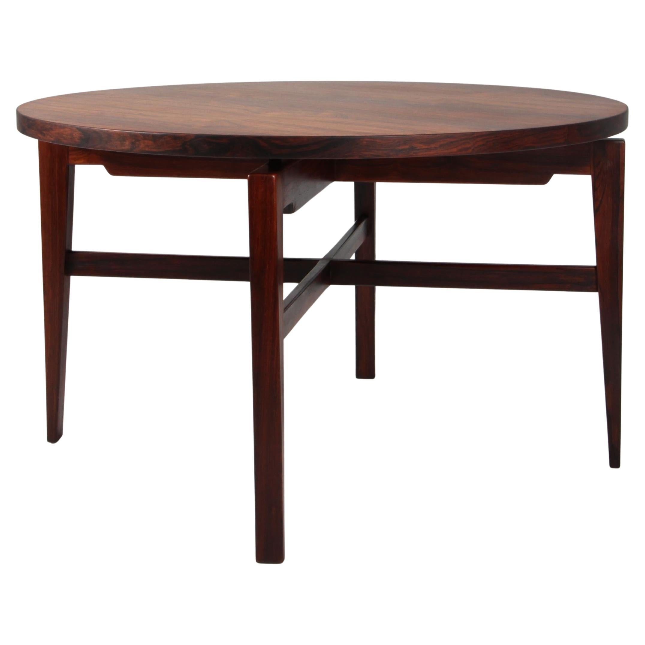 Table de salon Jens Risom avec plateau « flottant » en bois de rose, années 1960, Danemark en vente