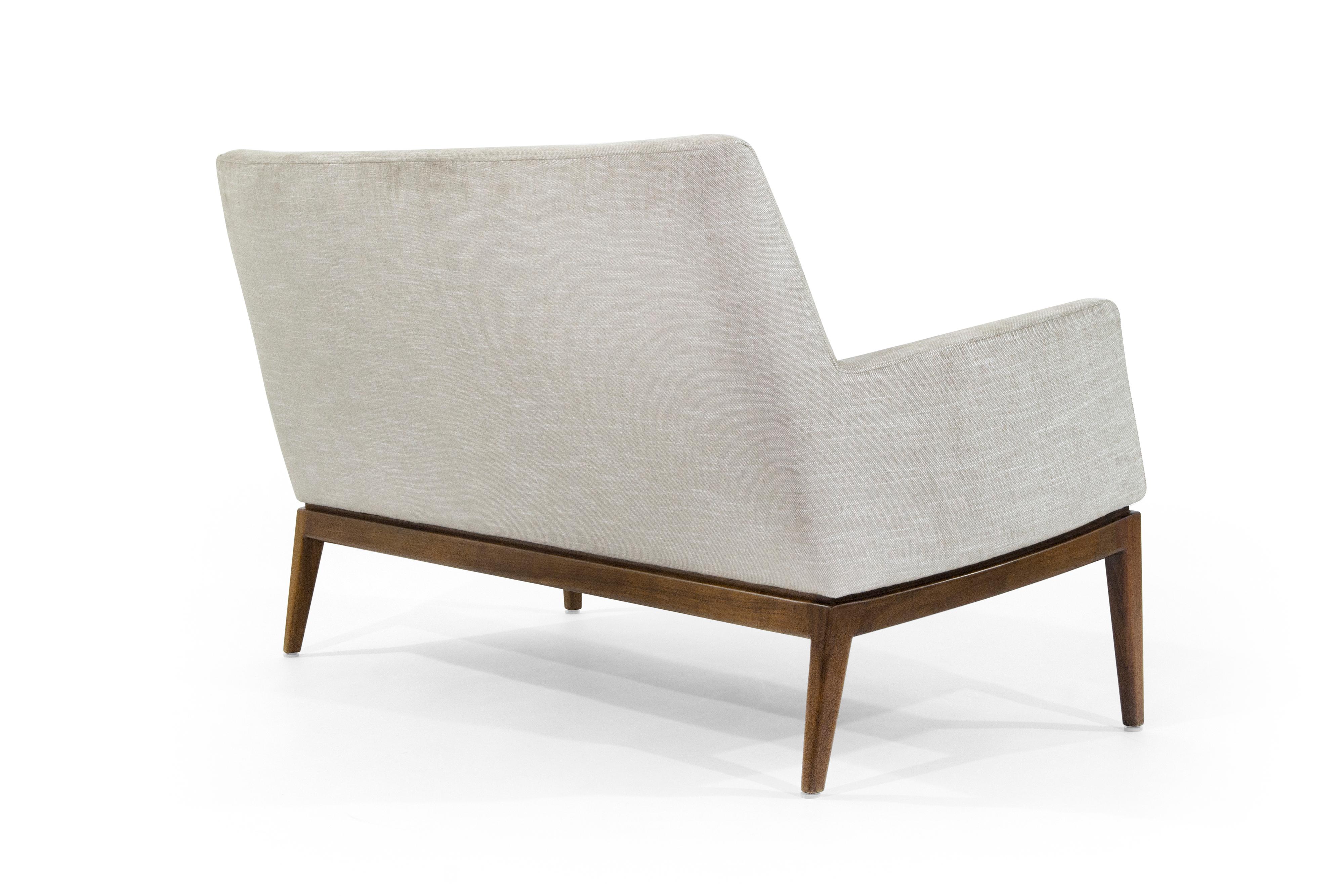 American Jens Risom Loveseat, circa 1950s