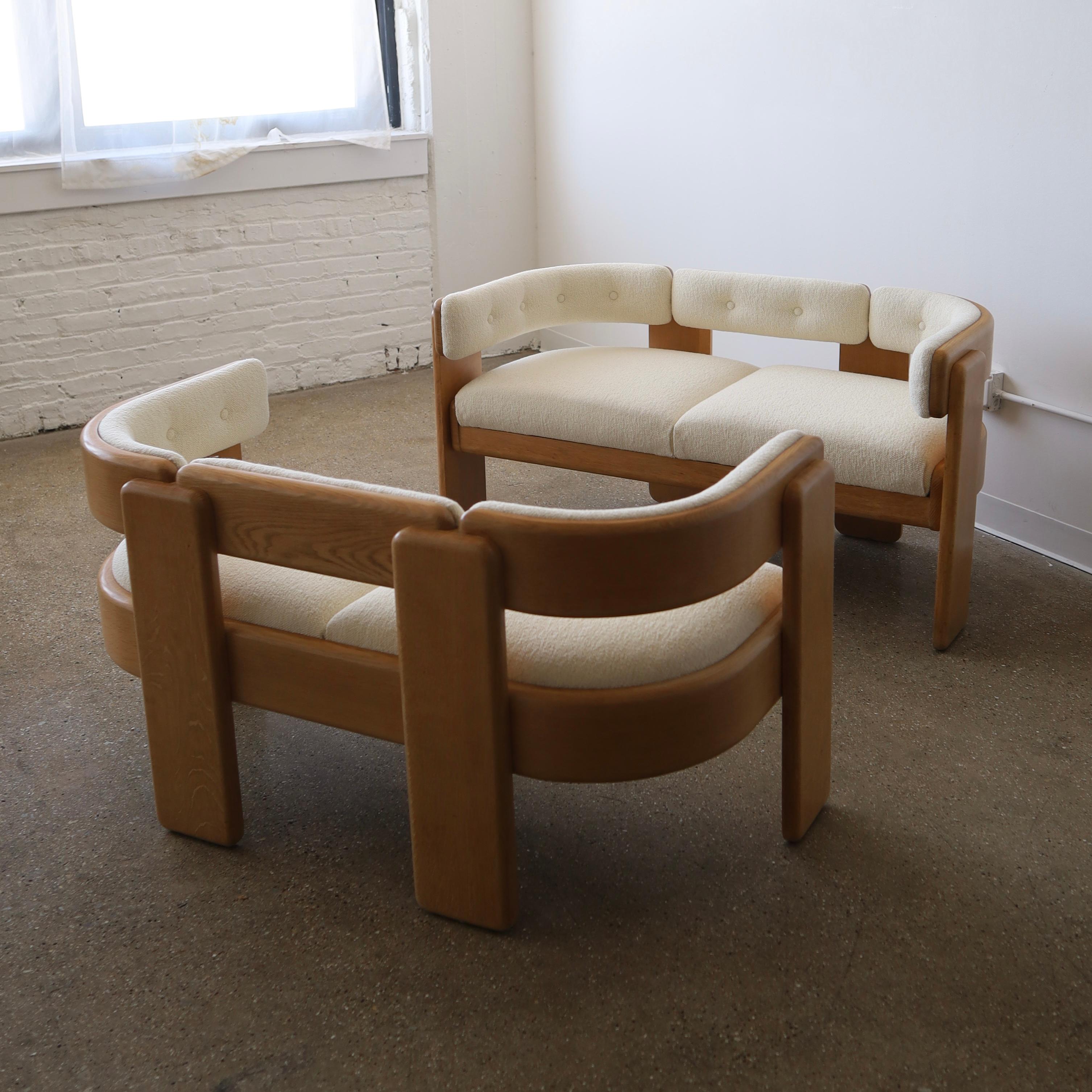Mid-Century Modern Jens Risom Loveseats, a pair For Sale