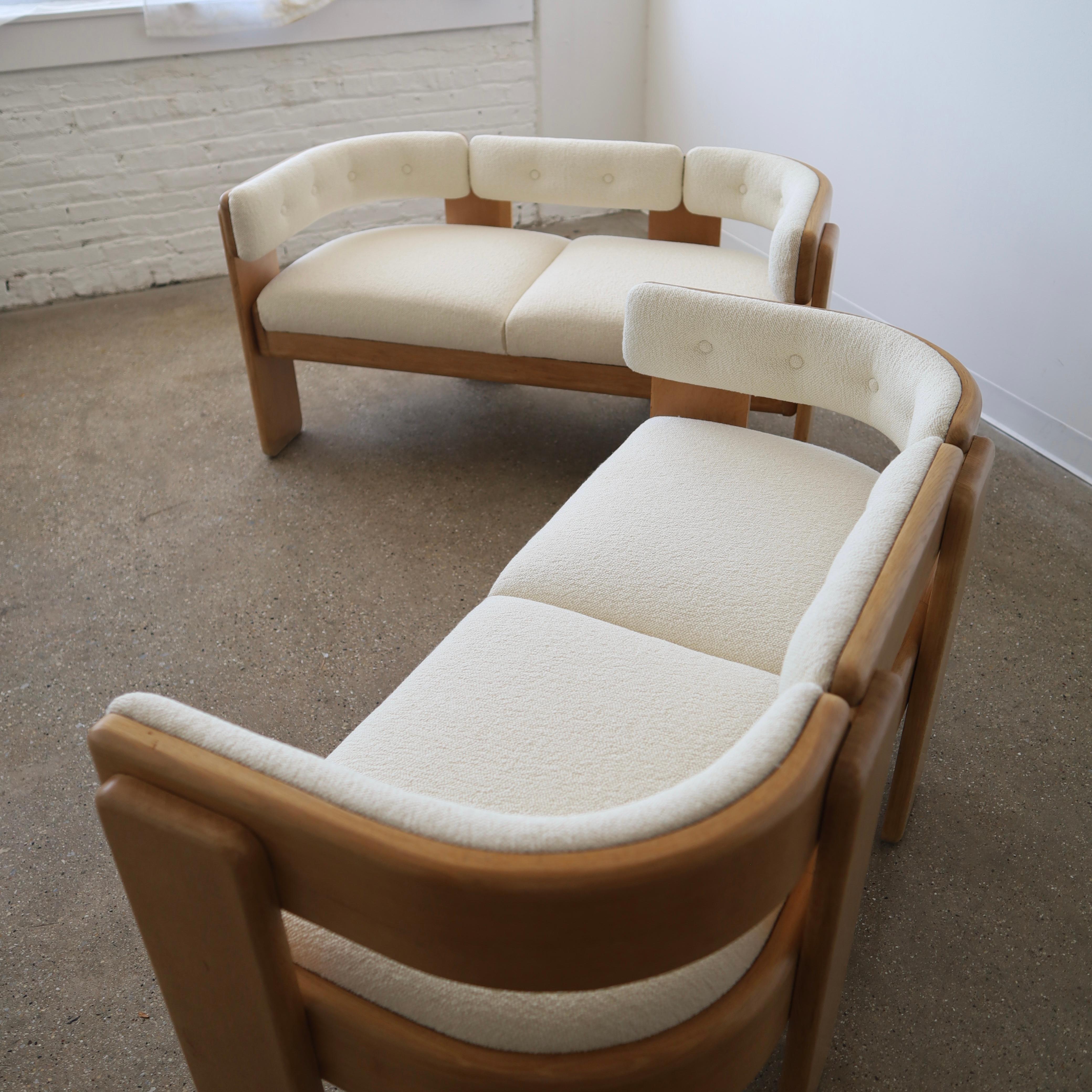 Late 20th Century Jens Risom Loveseats, a pair For Sale