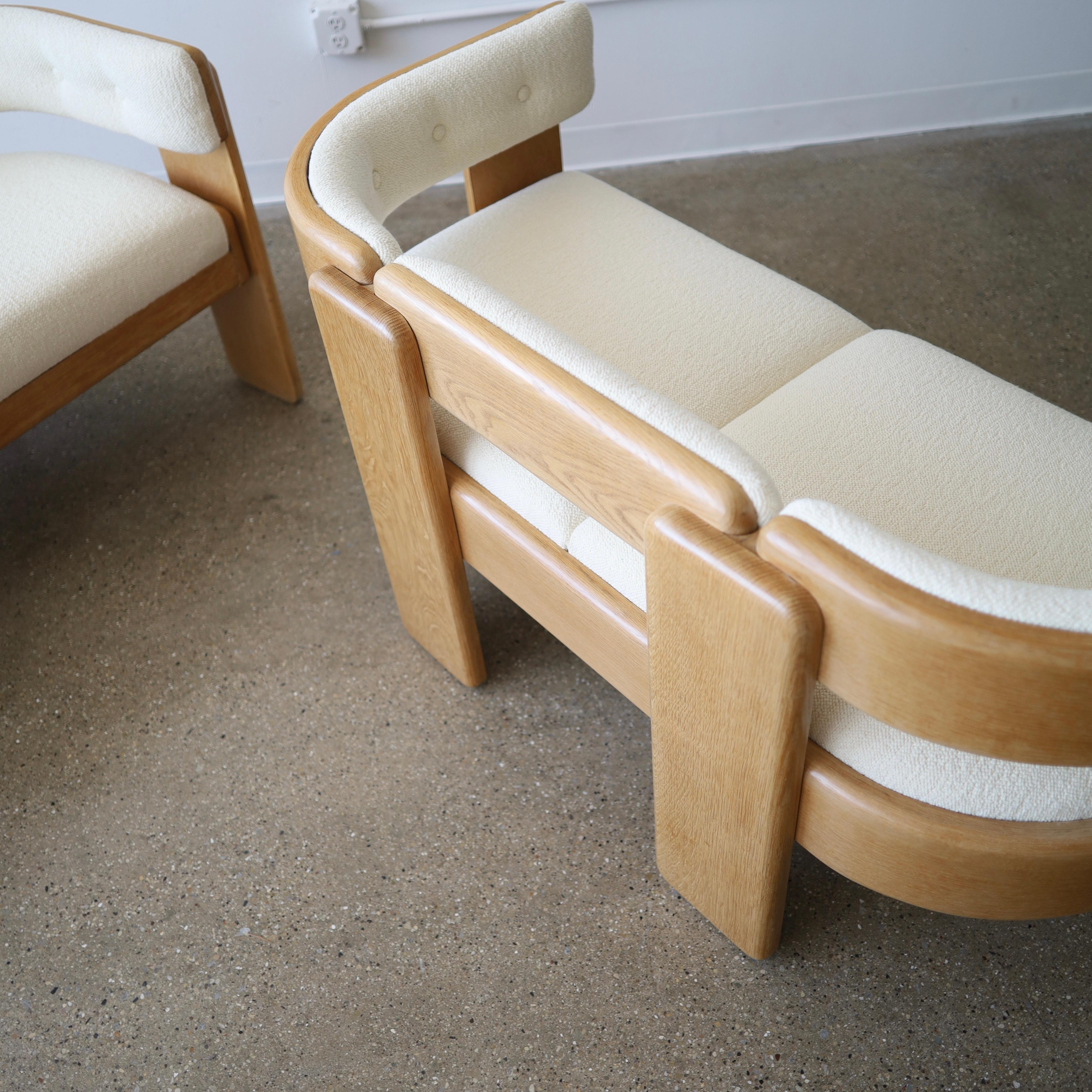 Fabric Jens Risom Loveseats, a pair For Sale