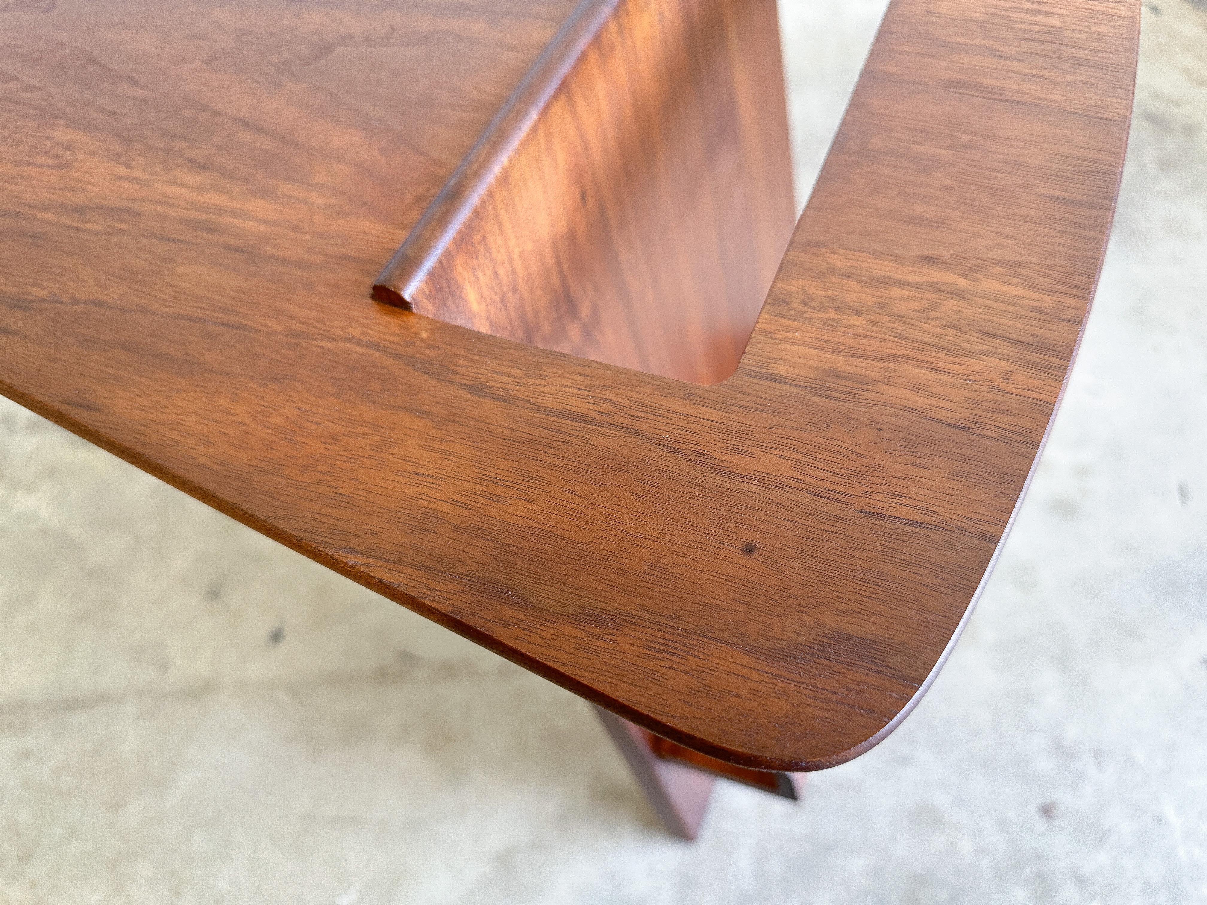 20th Century Jens Risom Magazine Side Table, Model T539, USA, 1940s