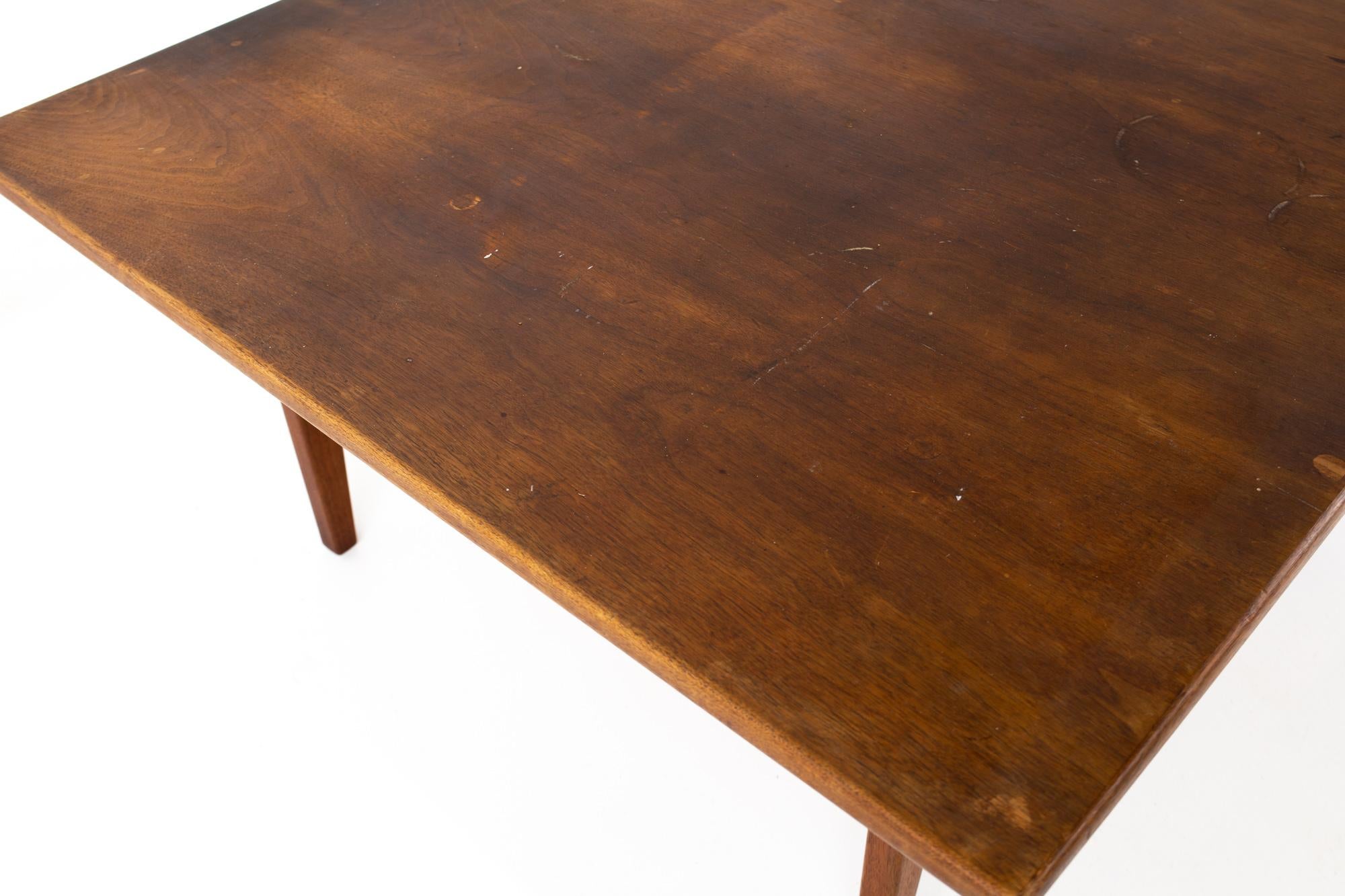 Wood Jens Risom Mid Century Coffee Table For Sale
