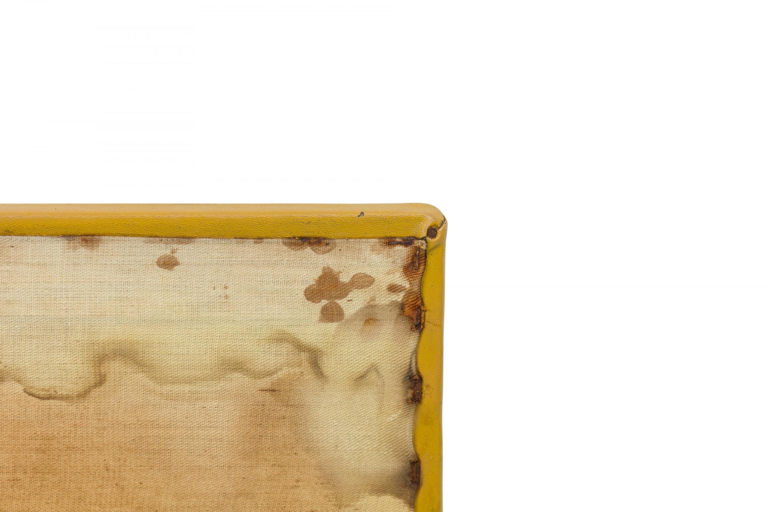 Hand-Crafted Jens Risom Mid-Century Danish Single Bed Headboards with Vinyl Cushions