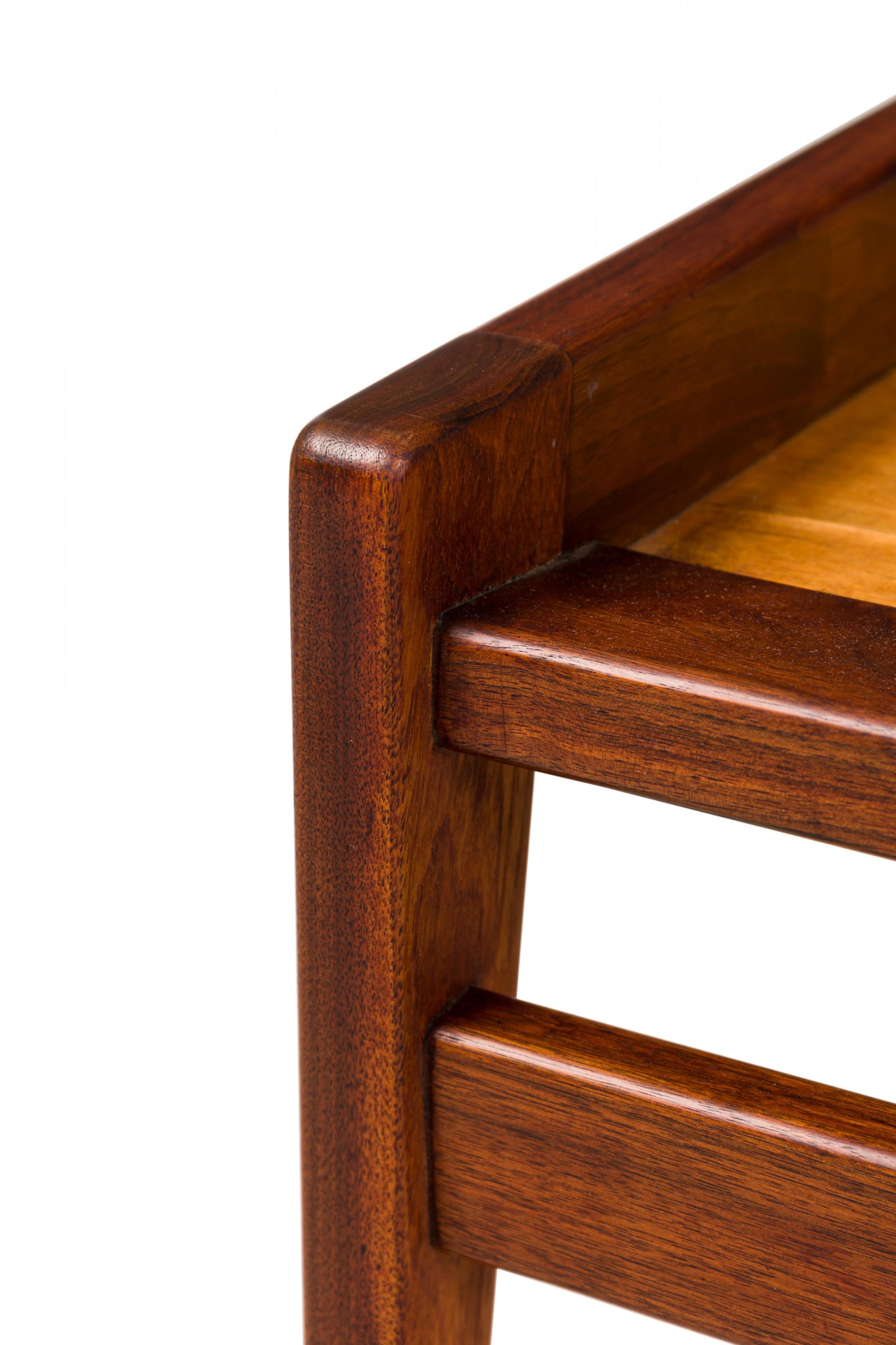 Jens Risom Mid-Century Danish Walnut Ottoman 3