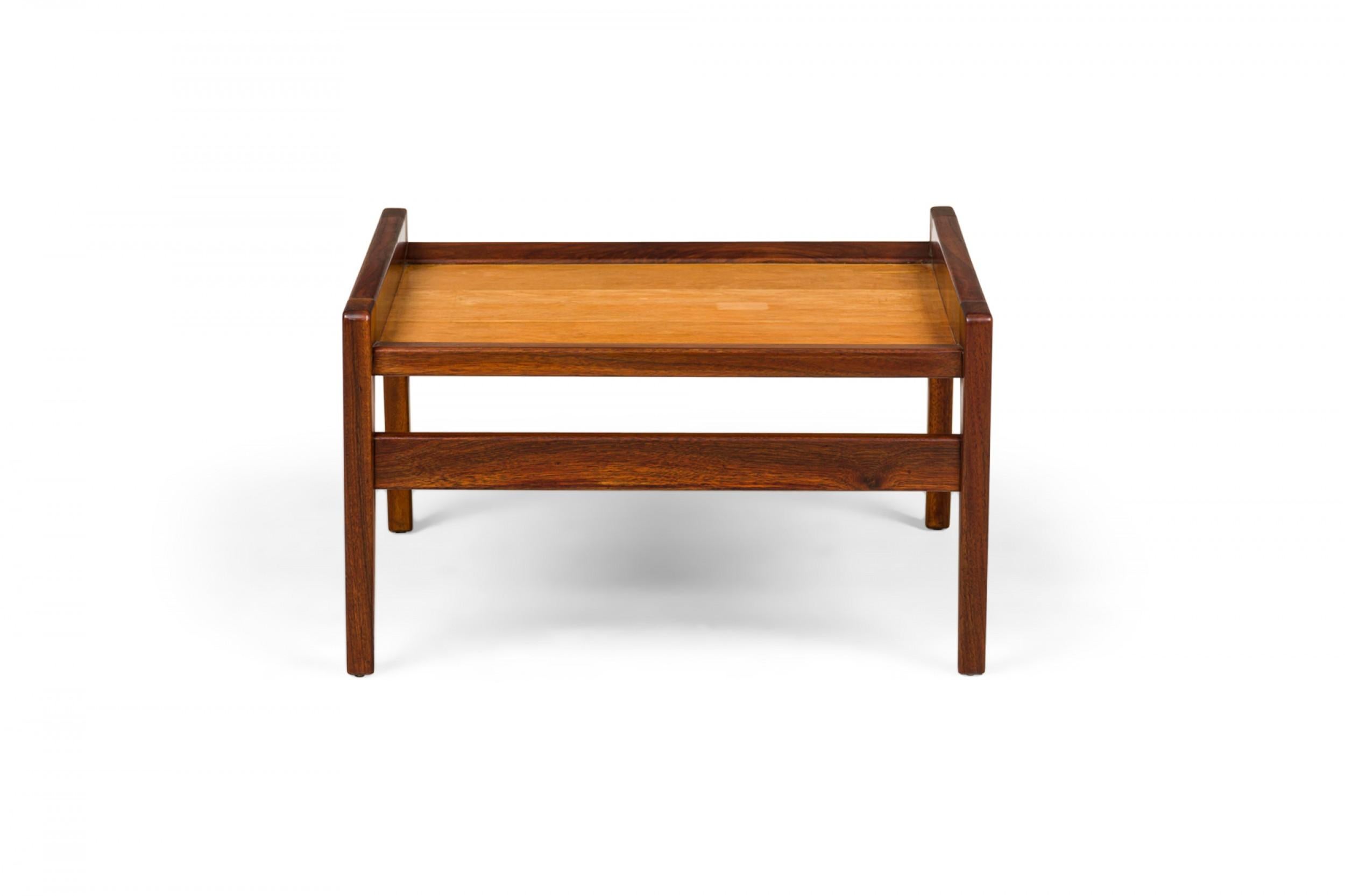 Jens Risom Mid-Century Danish Walnut Ottoman 4