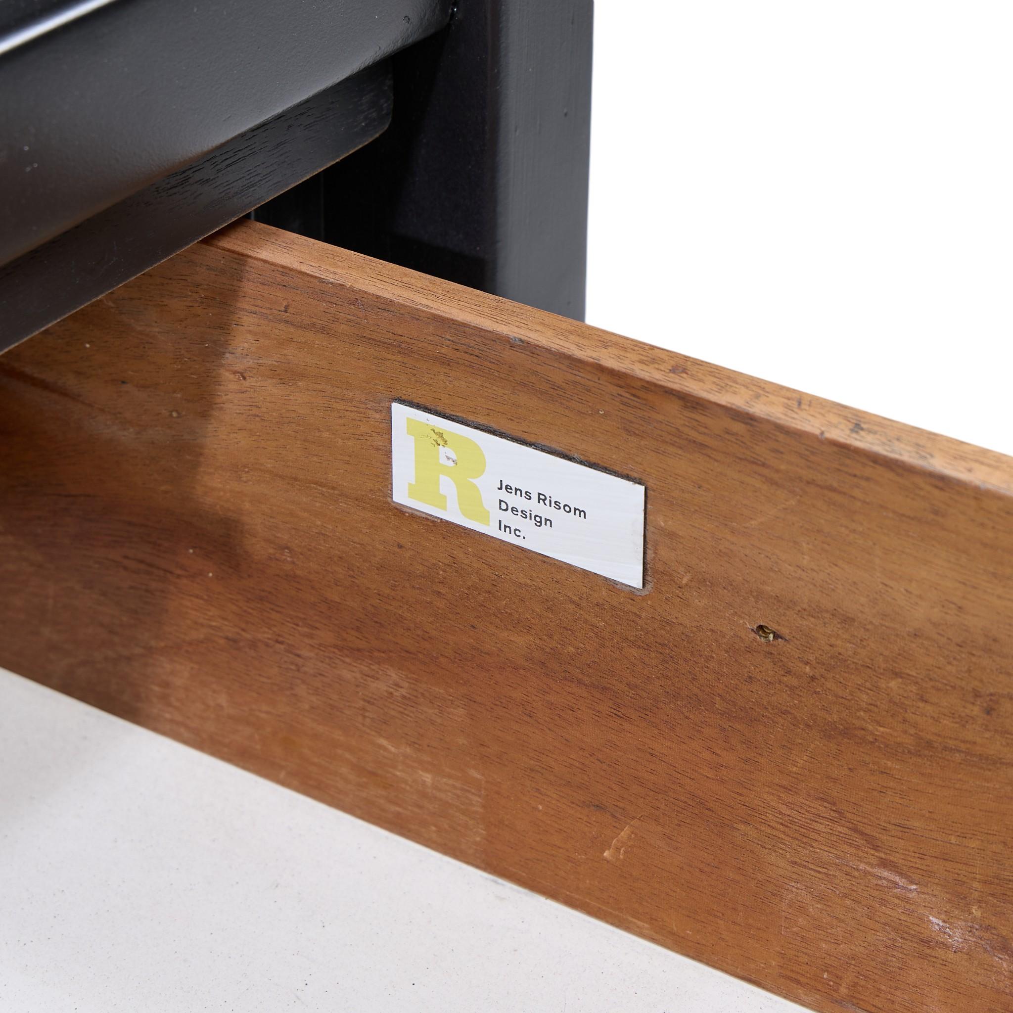 Jens Risom Mid Century Ebonized Walnut Desk im Angebot 7