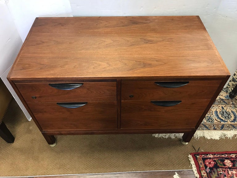 Jens Risom Midcentury Four-Drawer Filing Cabinet Chest at ...