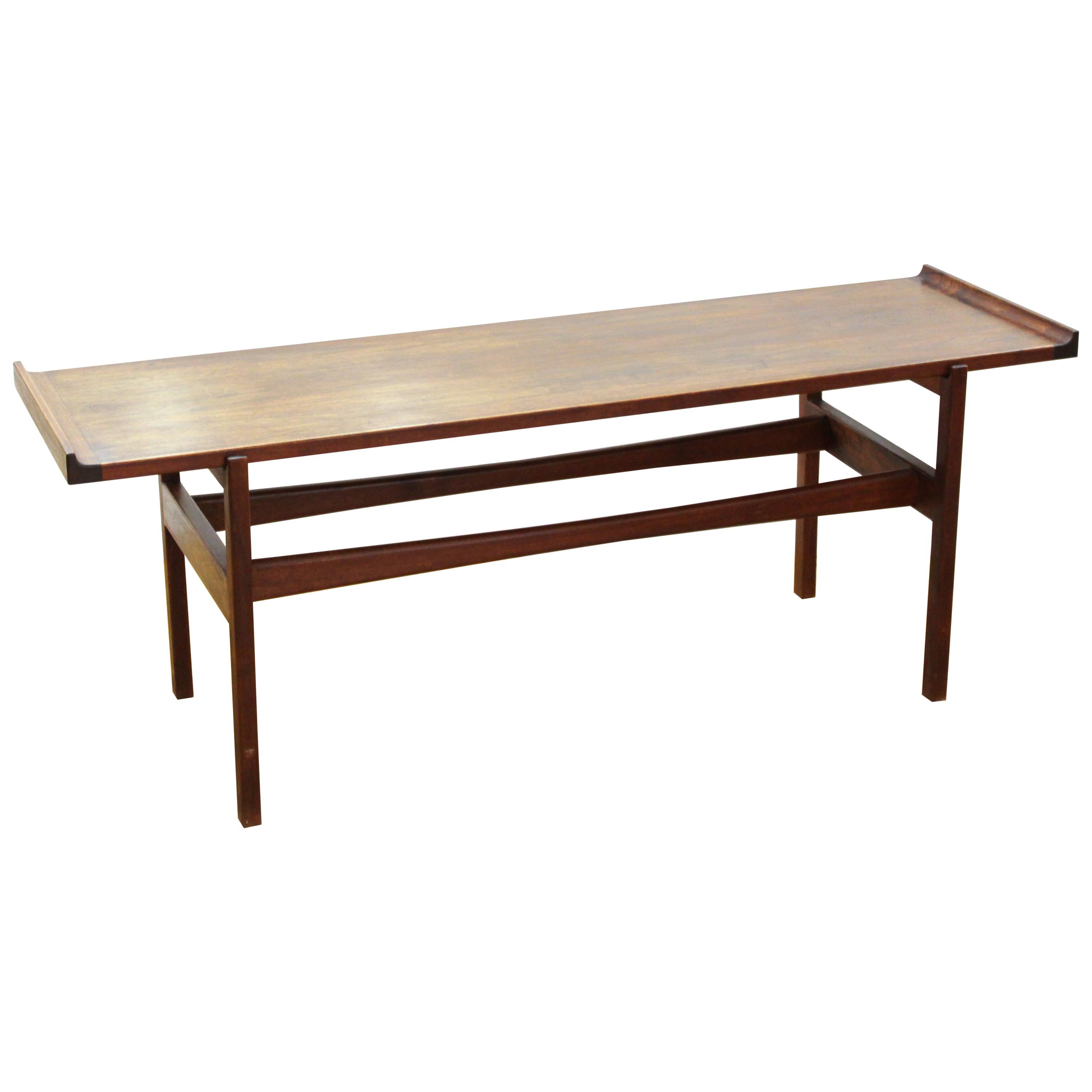 Jens Risom Mid-Century Modern Coffee Table or Low Bench