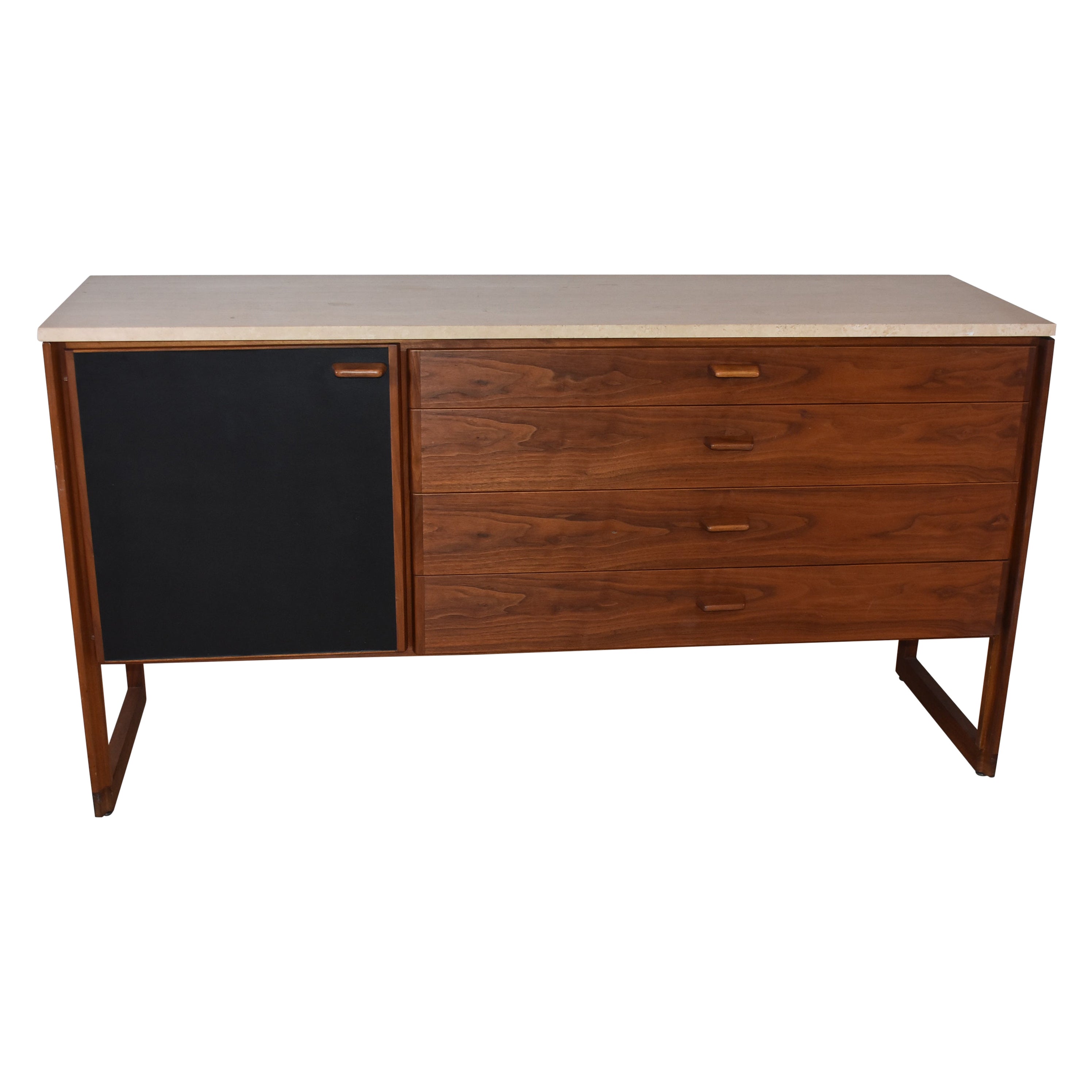 Credenza moderna di metà secolo di Jens Risom in vendita