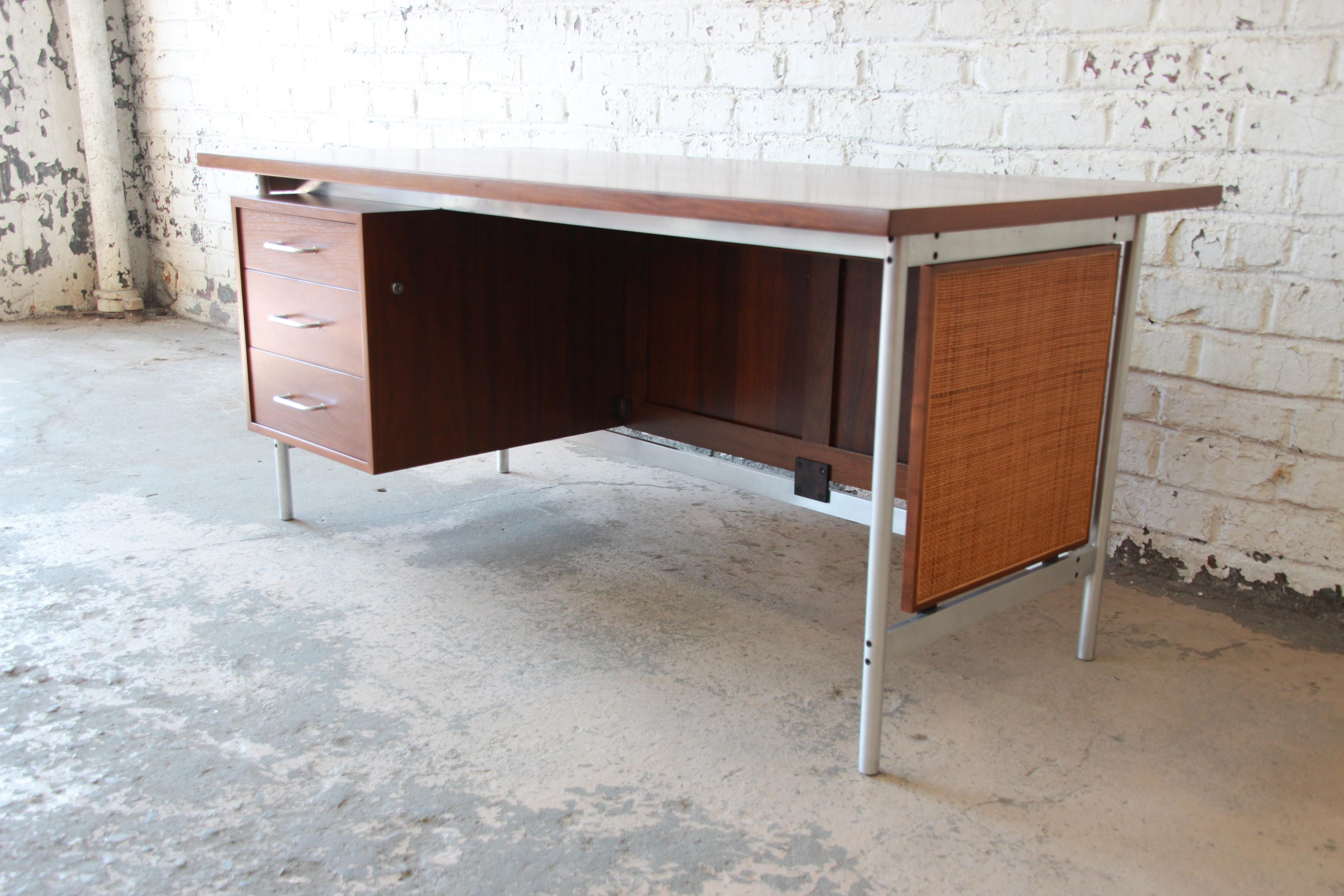 mid century modern executive desk