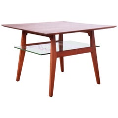 Jens Risom Mid-Century Modern Walnut Occasional Side Table, 1950s