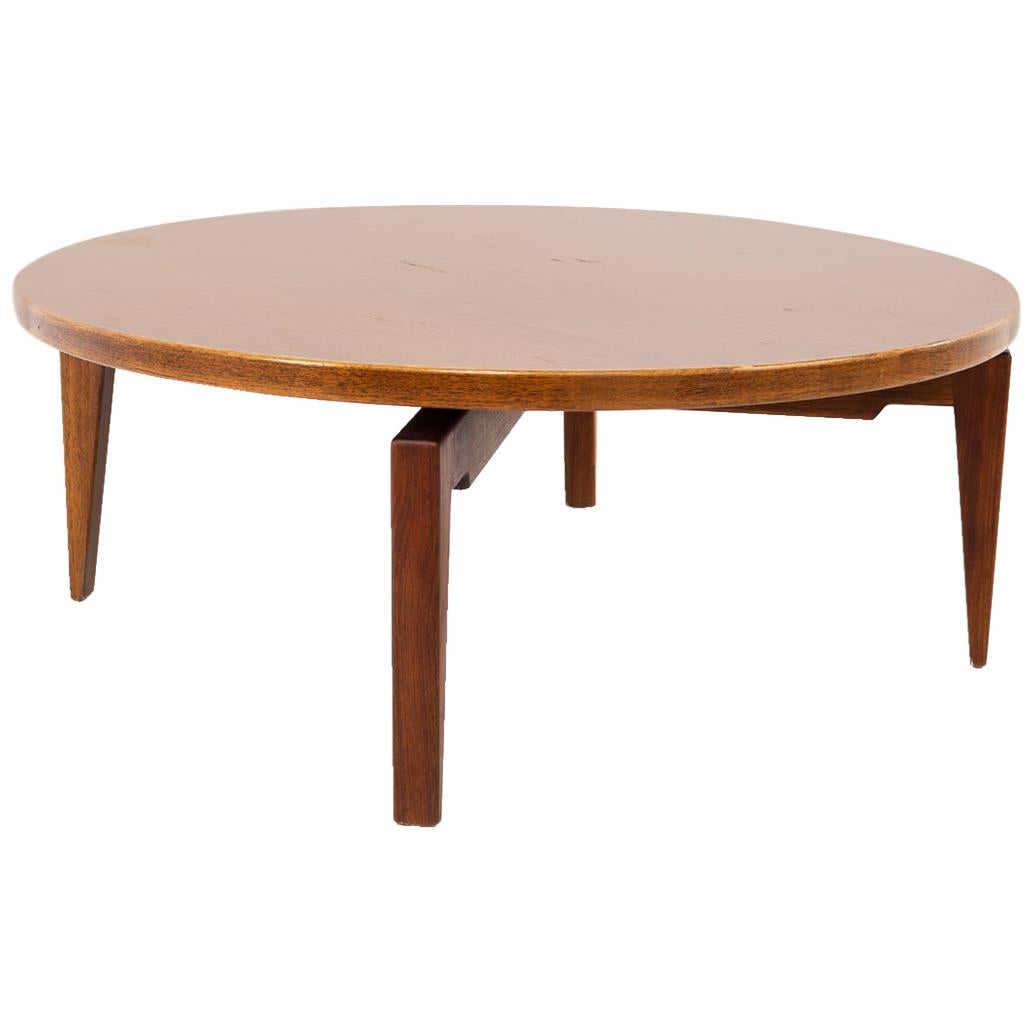 MidCentury Modern Italian Round Coffee Table by Tito Agnoli for Cinova