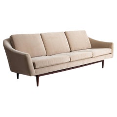 Jens Risom Mid Century Sofa With Walnut Base