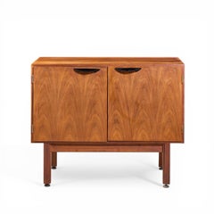 Jens Risom Mid Century Walnut 2 Door Cabinet Credenza