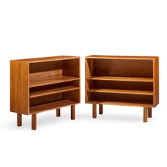 Jens Risom Mid Century Walnut Book Case - Pair