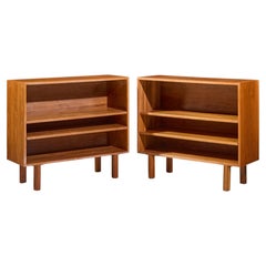 Jens Risom Mid Century Walnut Book Case - Pair