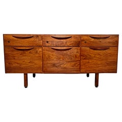 Jens Risom Mid-Century Walnut Credenza Circa 1960s