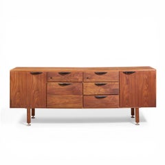 Jens Risom Mid Century Walnut Credenza