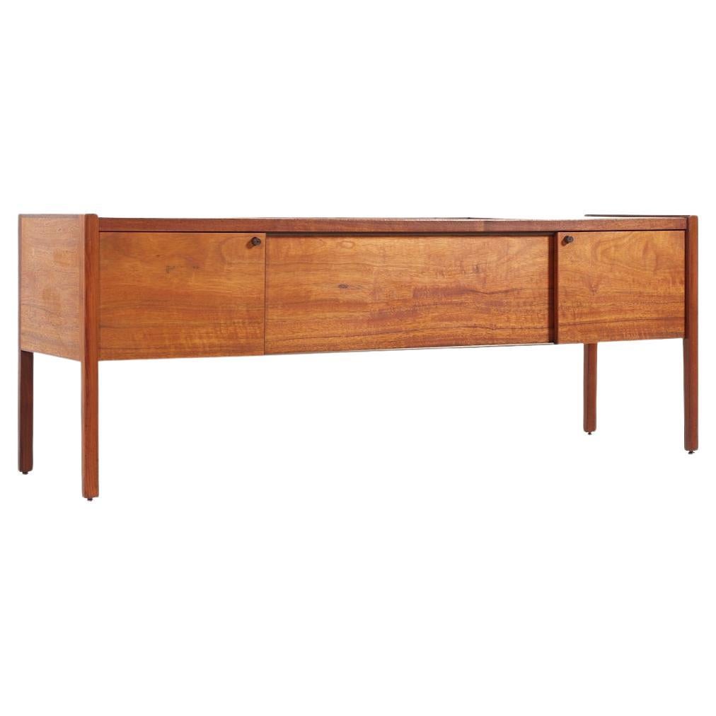 Jens Risom Mid Century Walnut Credenza For Sale