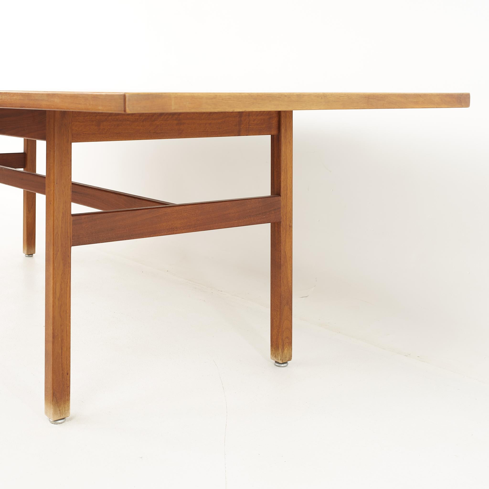Late 20th Century Jens Risom Mid-Century Walnut Dining Table
