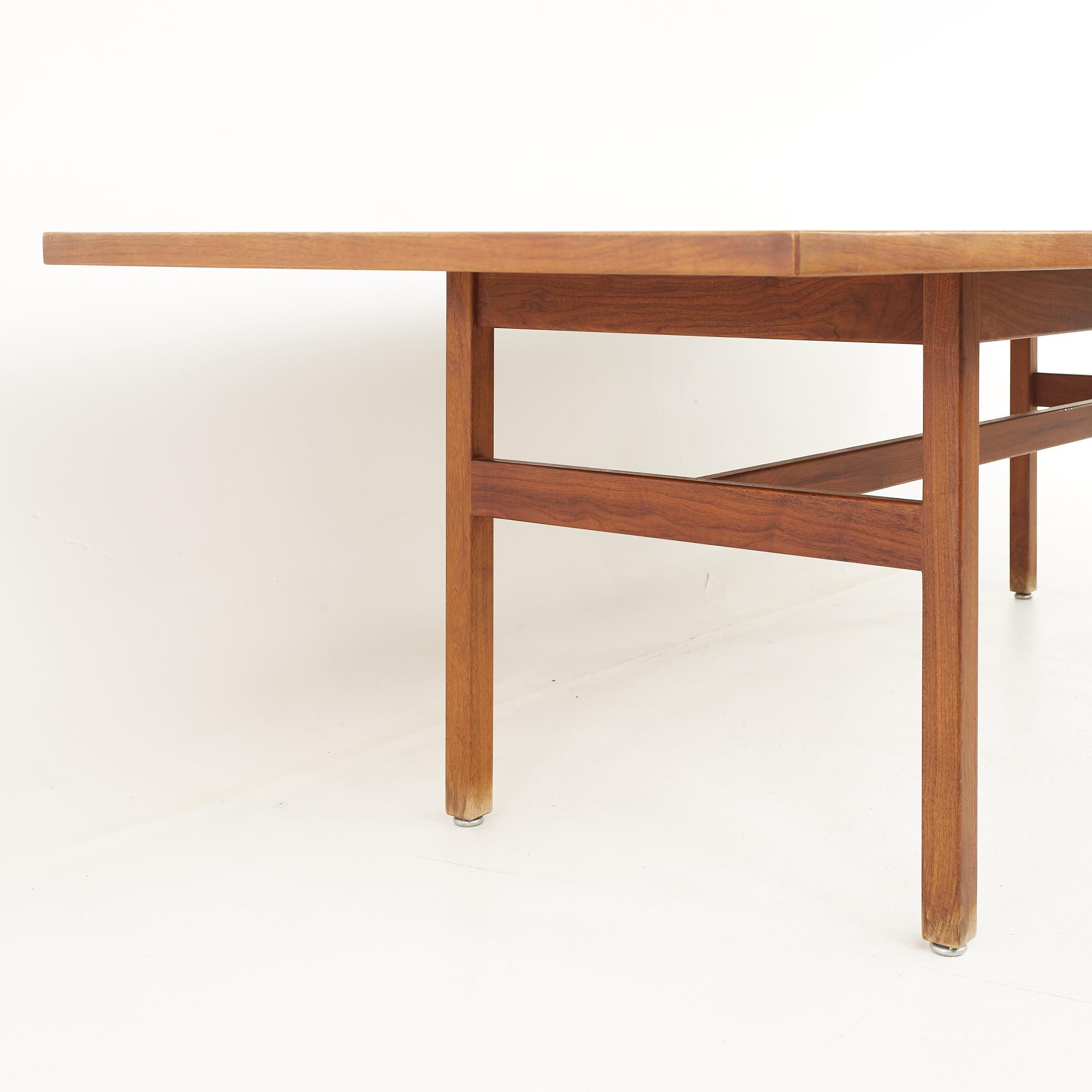 Jens Risom Mid-Century Walnut Dining Table 1