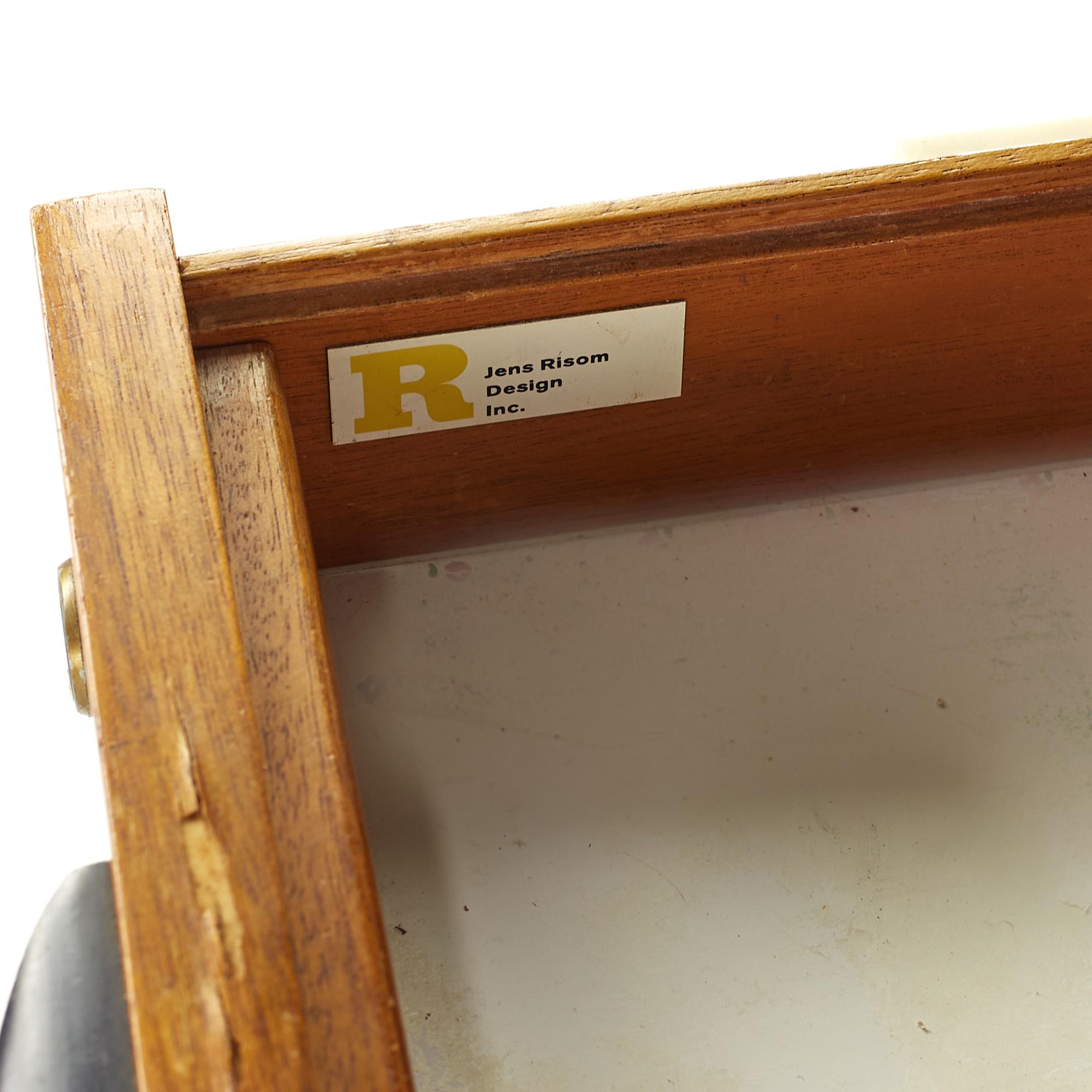 Jens Risom Mid Century Walnut Executive Desk For Sale 5