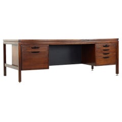 Jens Risom Midcentury Walnut Executive Desk